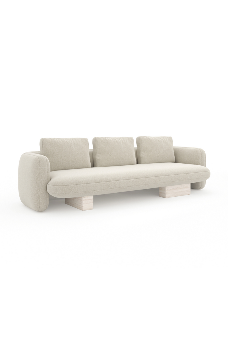 Ecru Linen Sofa | Caracole Overlap | Oroatrade.com