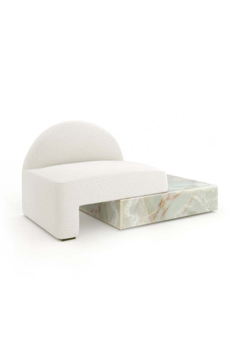 Green Onyx Base Lounge Chair | Caracole Monaco | Oroatrade.com
