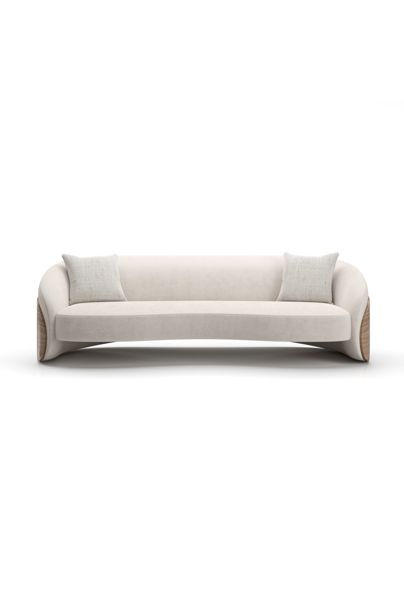Ivory Mohair Sofa | Caracole Fleur | Oroatrade.com