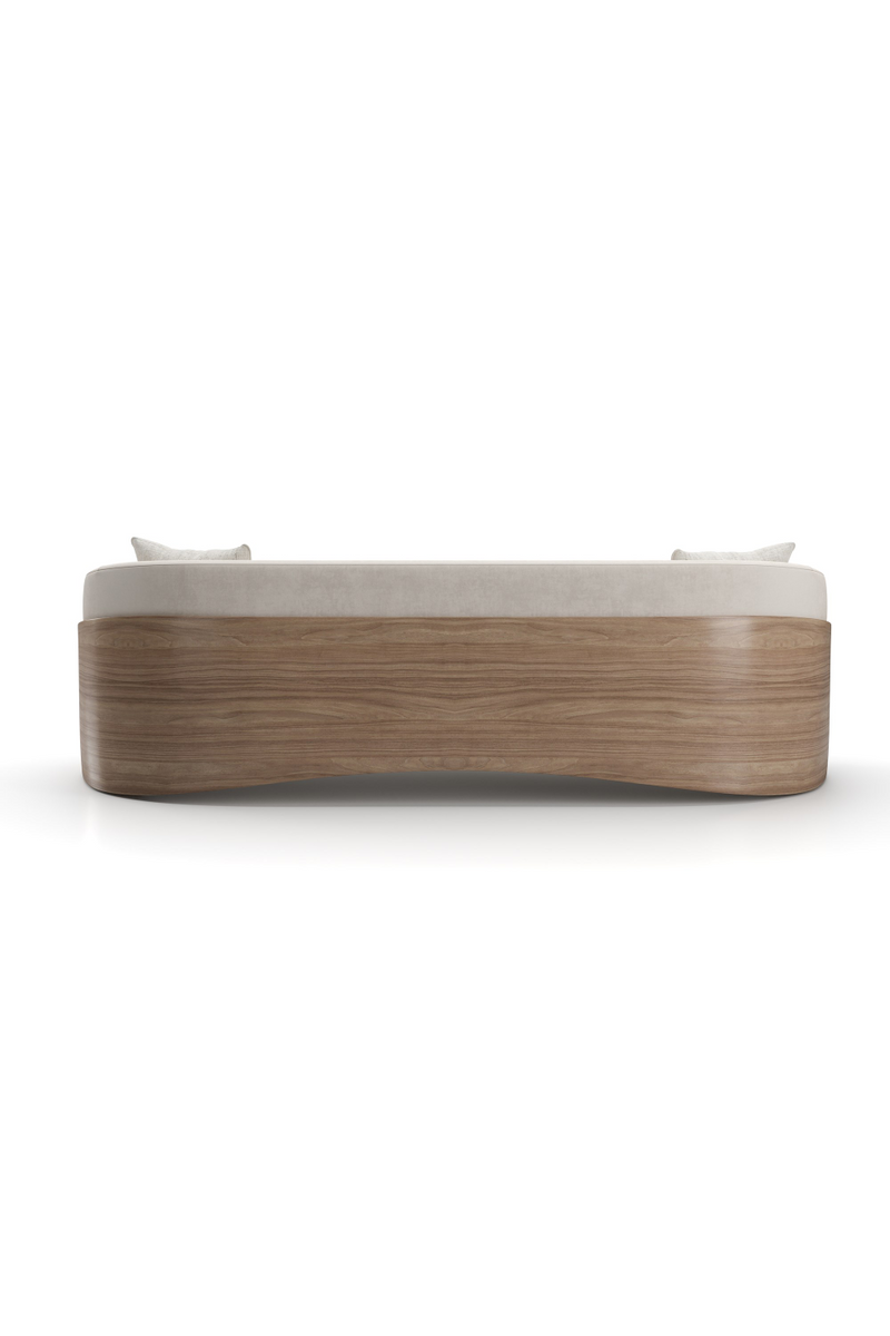 Ivory Mohair Sofa | Caracole Fleur | Oroatrade.com