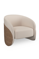 Ivory Mohair Lounge Chair | Caracole Fleur | Oroatrade.com