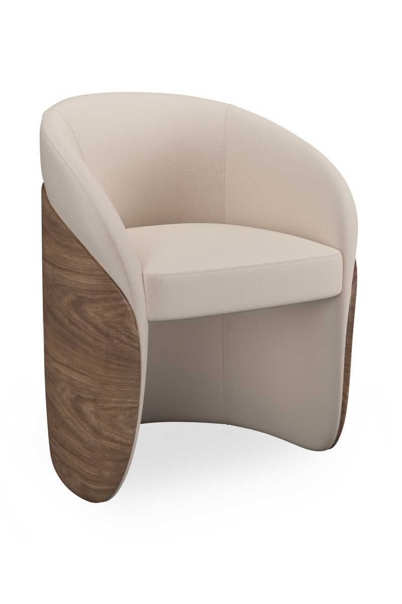 Ivory Mohair Dining Chair | Caracole Fleur Fleur | Oroatrade.com