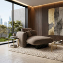 Taupe Velvet Left Chaise | Caracole Overlap