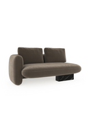 Taupe Velvet Loveseat | Caracole Overlap | Oroatrade.com
