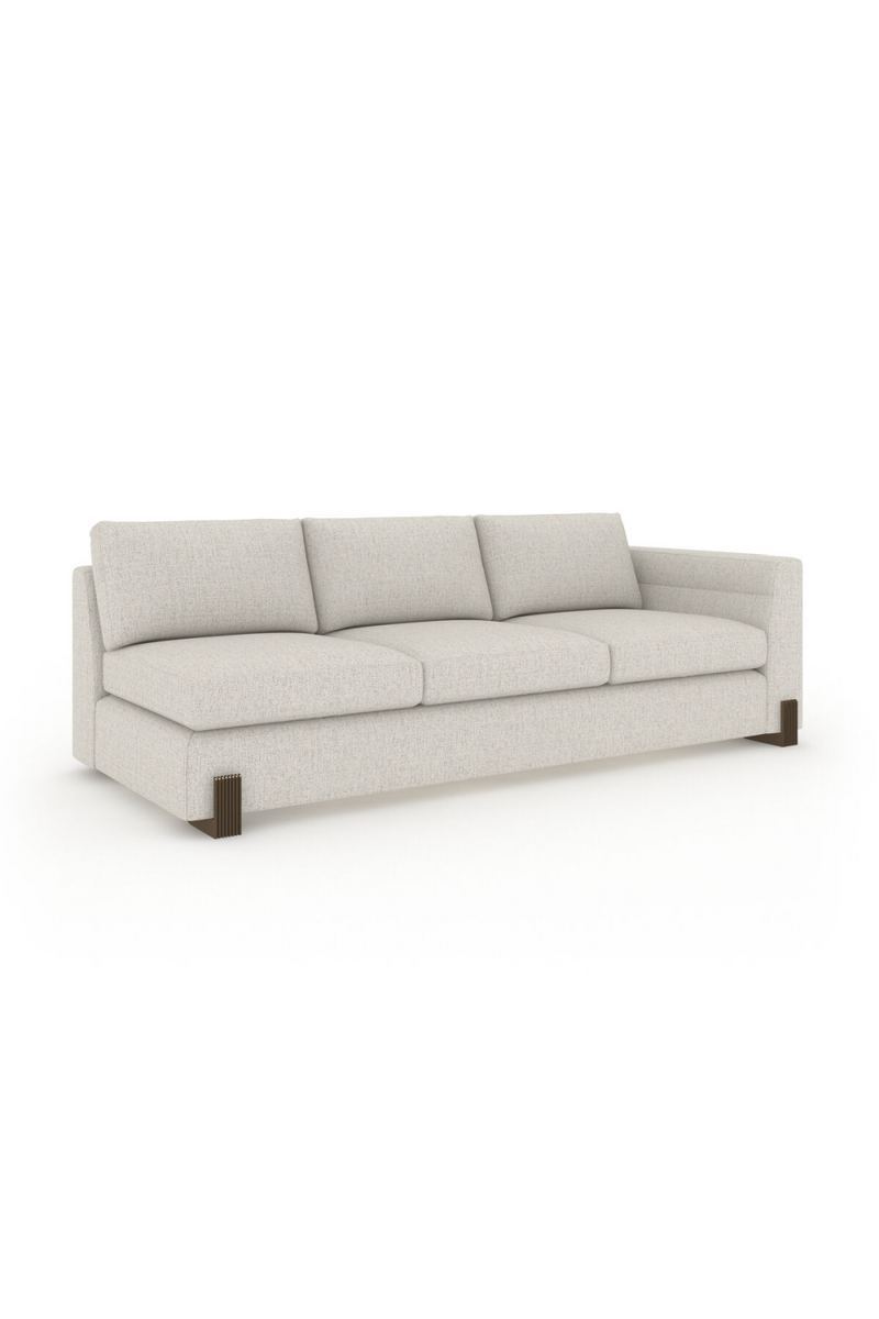 Woven Fabric Single-Armed Sofa | Caracole Counter Balance