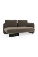 Taupe Velvet Loveseat | Caracole Overlap | Oroatrade.com