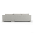 White Velvet Sectional Chaise | Caracole Devon