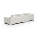 White Velvet Sectional Chaise | Caracole Devon