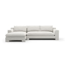 White Velvet Sectional Chaise | Caracole Devon