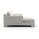 White Velvet Sectional Chaise | Caracole Devon