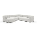 Ribbed Linen Sectional Chaise | Caracole Rhythm