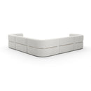 Ribbed Linen Sectional Chaise | Caracole Rhythm