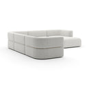 Ribbed Linen Sectional Chaise | Caracole Rhythm
