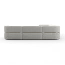 Ribbed Linen Sectional Chaise | Caracole Rhythm