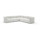 Ribbed Linen Sectional Sofa | Caracole Rhythm