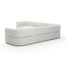 Ribbed Linen Sectional Sofa | Caracole Rhythm