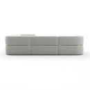 Ribbed Linen Sectional Sofa | Caracole Rhythm