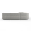 Ribbed Linen Sectional Sofa | Caracole Rhythm