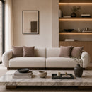 Ribbed Linen 2-Piece Sofa | Caracole Seta