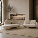 Left Bumper Linen Sectional Sofa | Caracole Overlap