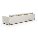 Beige Woven Chaise Lounge L | Caracole Counter Balance