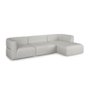 Ribbed Linen Sectional Sofa | Caracole Rhythm