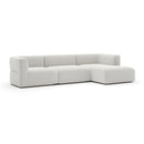 Ribbed Linen Sectional Sofa | Caracole Rhythm