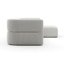 Ribbed Linen Sectional Sofa | Caracole Rhythm