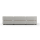 Ribbed Linen Sectional Sofa | Caracole Rhythm