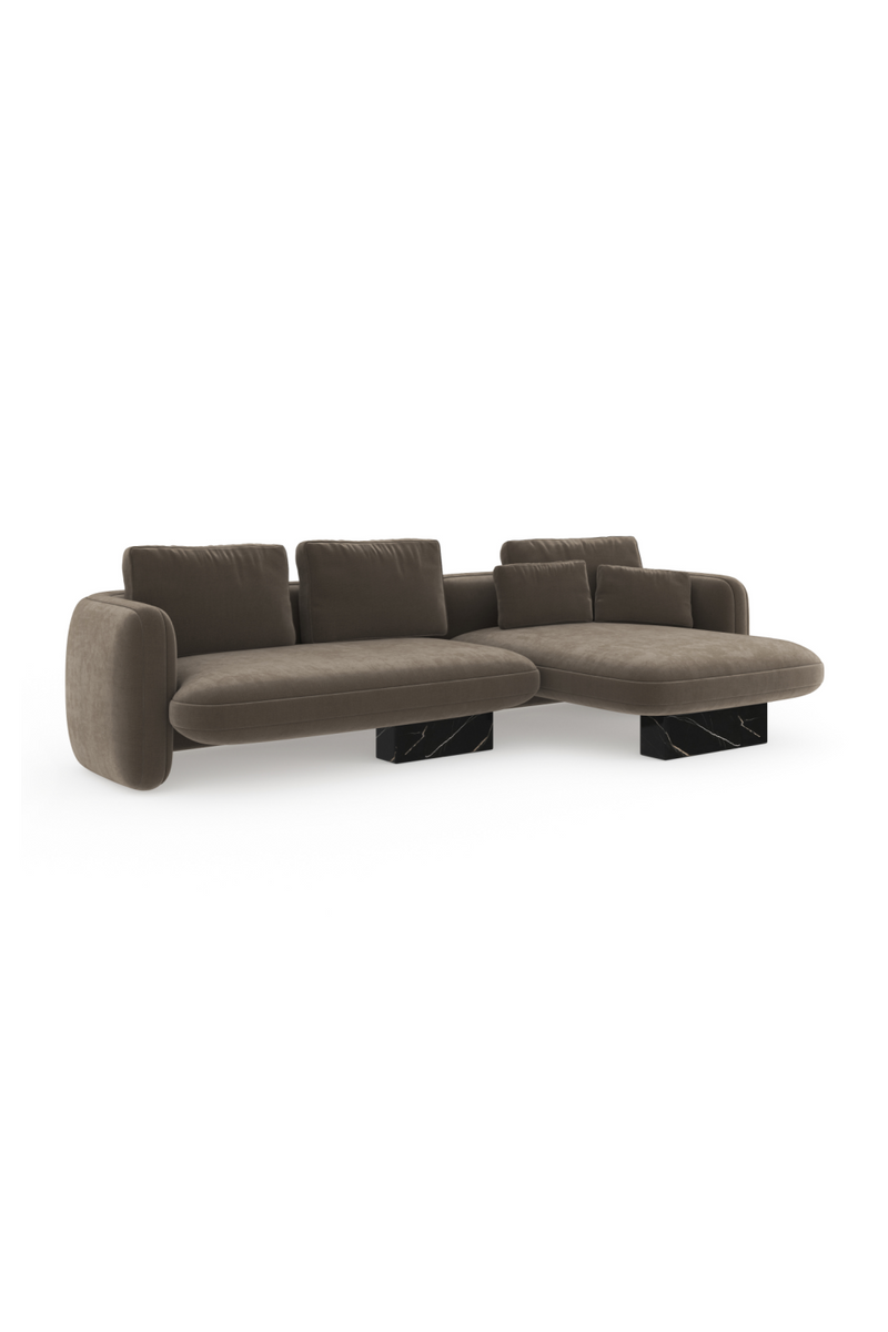 Linen Right Chaise Sectional Sofa S | Caracole Overlap | Oroatrade.com