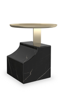 Black Marble Accent Table | Caracole Overlap | Oroatrade.com