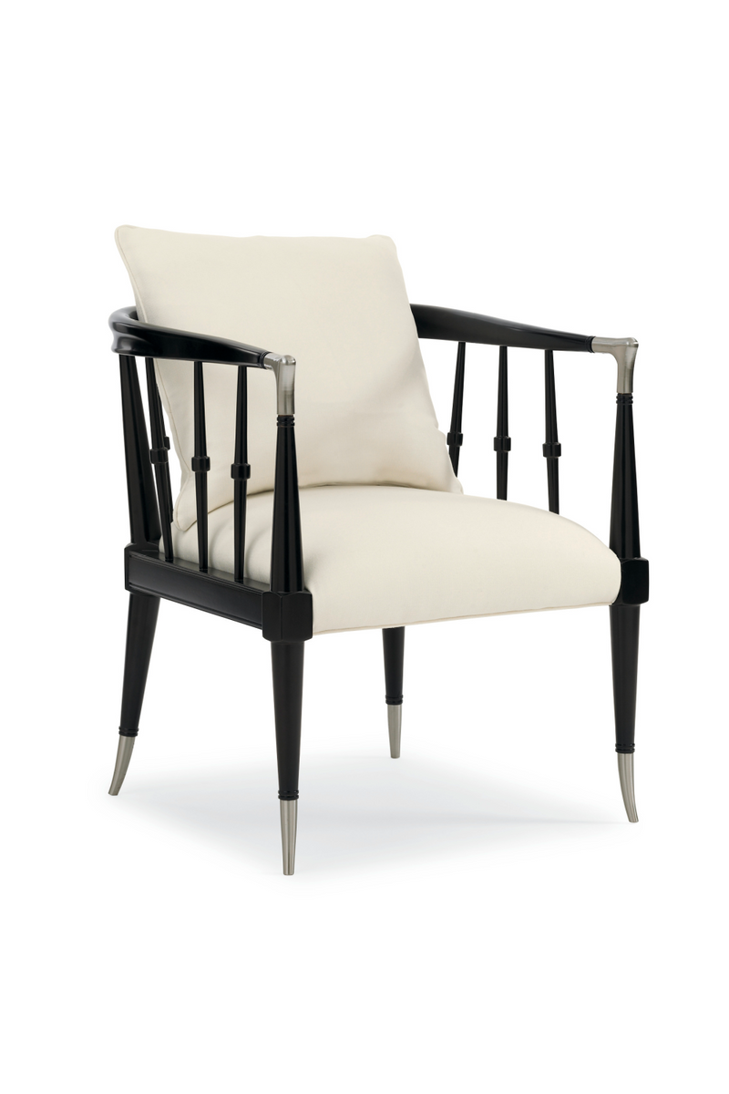 Modern Windsor Accent Chair | Caracole Black Beauty | Oroatrade.com