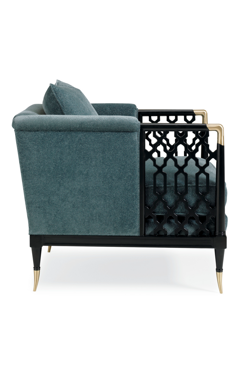 Fretwork Lounge Chair | Caracole Lattice Entertain You | Oroatrade.com
