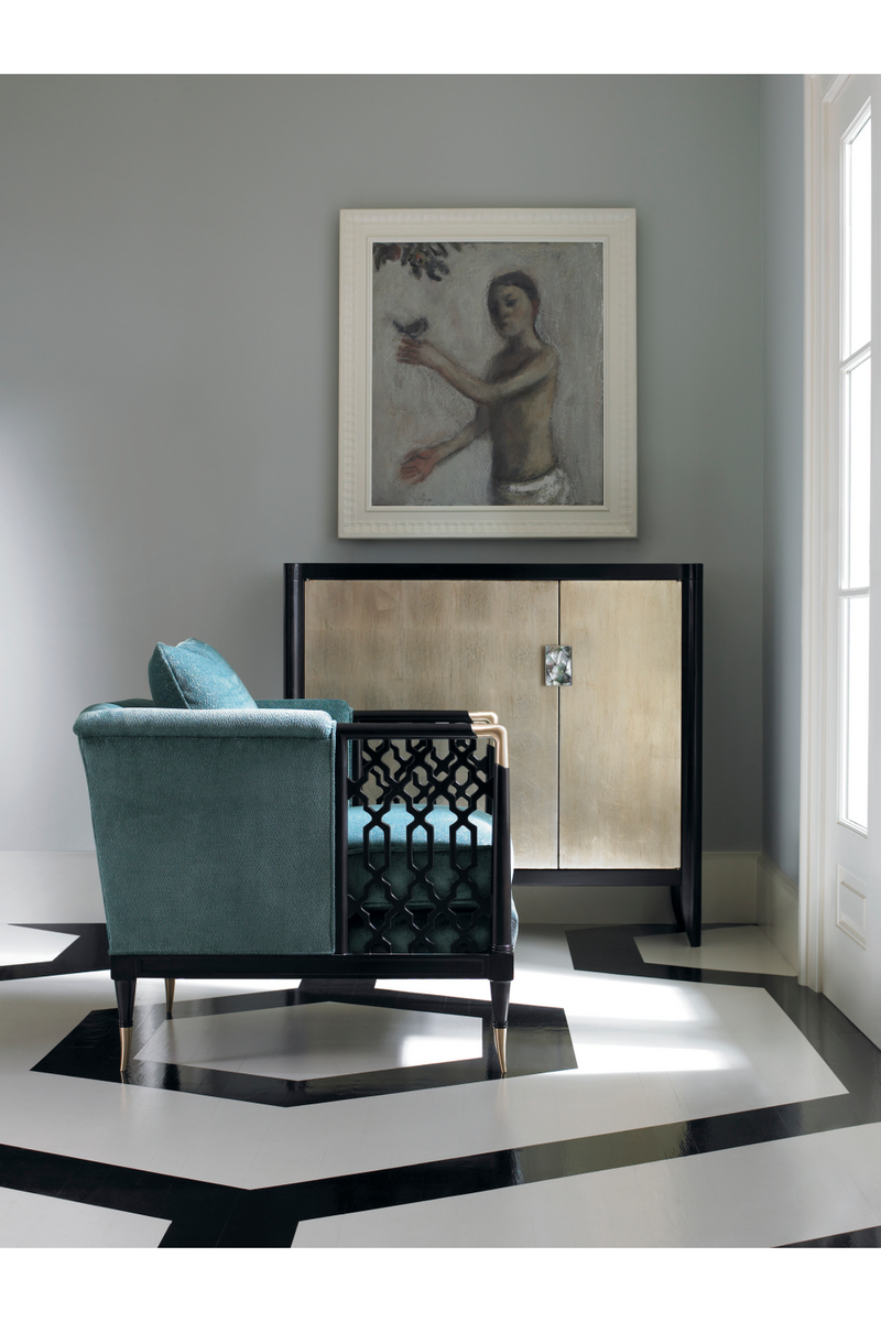 Fretwork Lounge Chair | Caracole Lattice Entertain You | Oroatrade.com