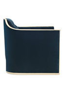 Blue Velvet Lounge Chair | Caracole The Cat's Meow | Oroatrade.com