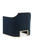 Blue Velvet Lounge Chair | Caracole The Cat's Meow | Oroatrade.com