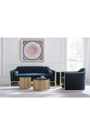 Blue Velvet Lounge Chair | Caracole The Cat's Meow | Oroatrade.com