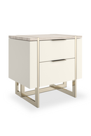 White 3-Drawer Nightstand | Caracole Wish You Were Here | Oroatrade.com
