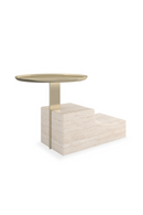 Travertine Base Nightstand | Caracole Overlap | Oroatrade.com