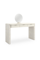 Travertine Base 3-Drawer Vanity | Caracole Overlap | Oroatrade.com