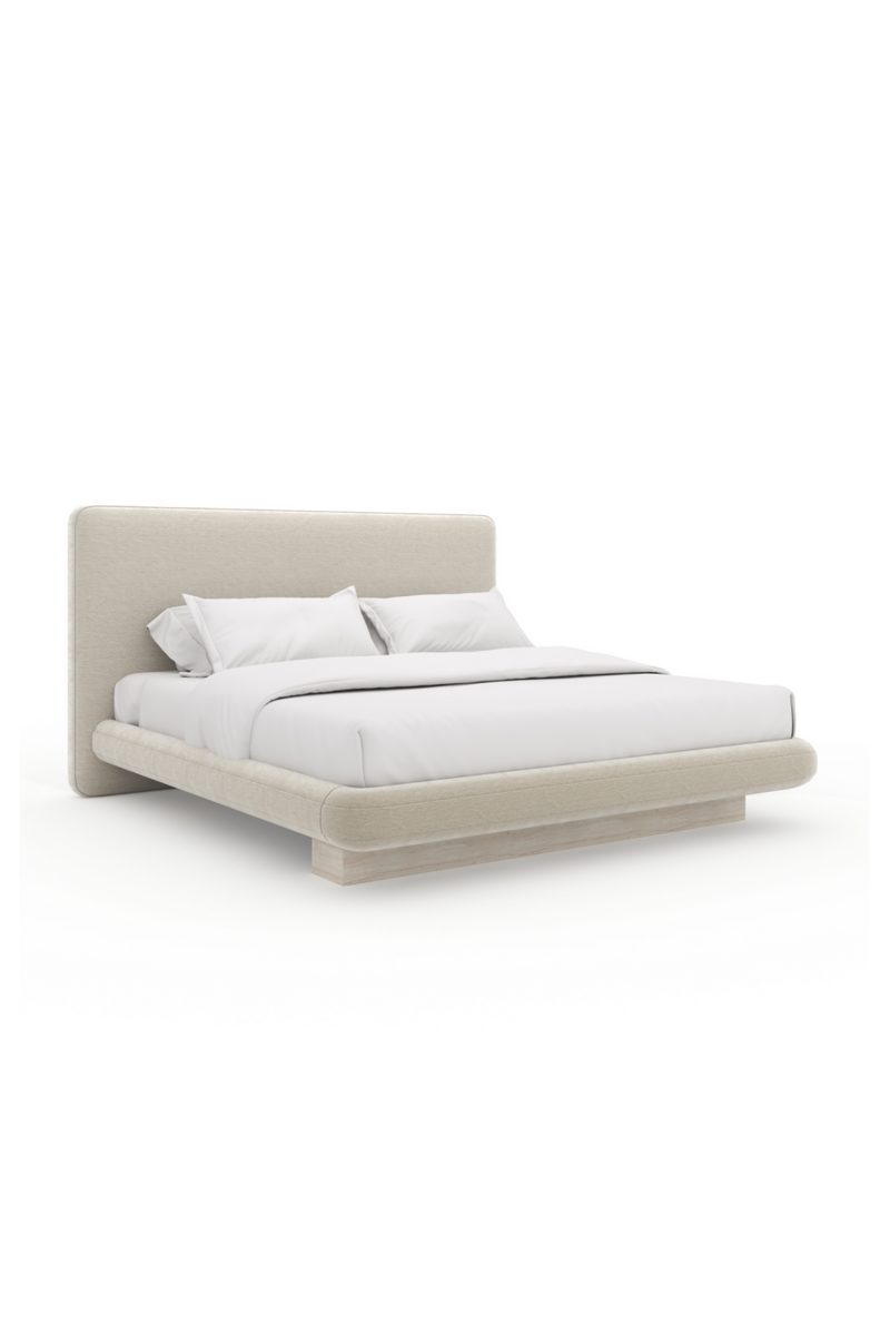 Ivory Vintage Velvet King Bed | Caracole Overlap | Oroatrade.com