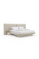 Ivory Velvet 2-Panel King Bed | Caracole Overlap | Oroatrade.com