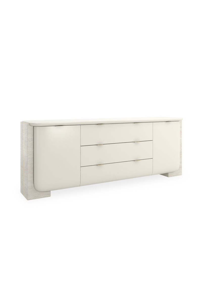 Travertine Side Panels Sideboard | Caracole Overlap | Oroatrade.com