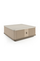 Reeded Oak 2-Door Cocktail Table | Caracole Rhythm | Oroatrade.com