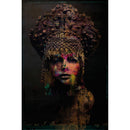 Hospitality furniture - Woman with Indian Headdress Artwork - www.oroatrade.com