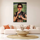 Hospitality furniture - Woman Sipping Champagne Photographic Art - www.oroatrade.com