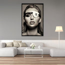 Hospitality furniture - Monochrome Eye-patched Woman Portrait - www.oroatrade.com