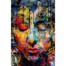 Multi-Colored Face Plexiglass Artwork | Andrew Martin Meditation | Oroatrade.com