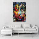 Multi-Colored Face Plexiglass Artwork | Andrew Martin Meditation | Oroatrade.com