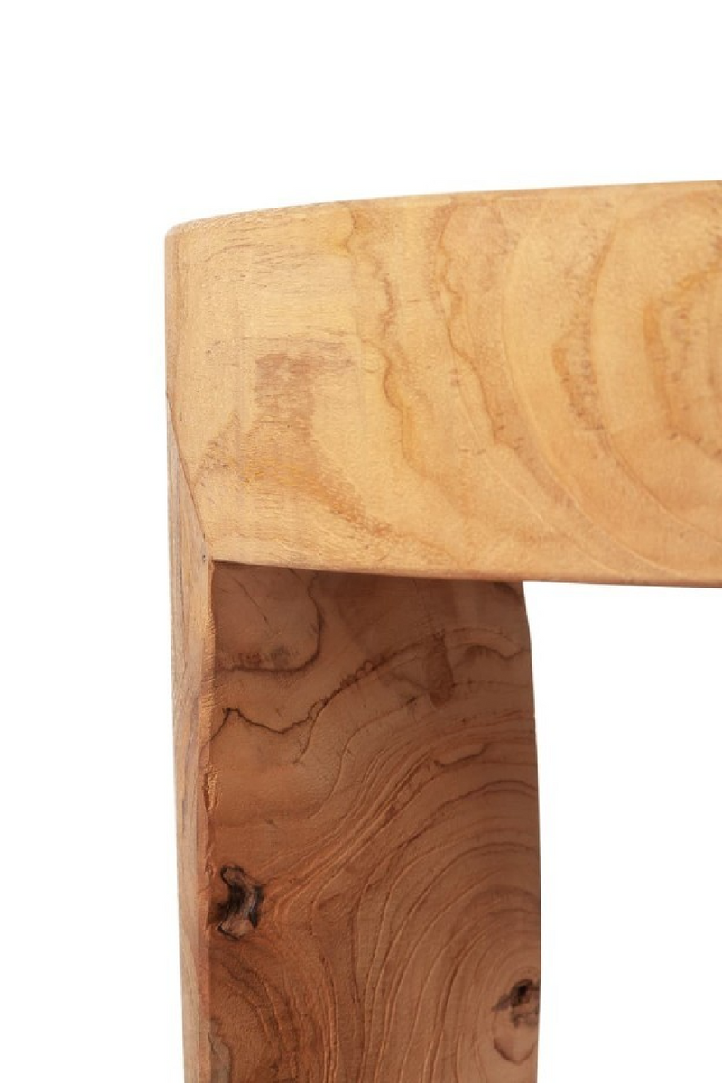 Round Suar Wood Side Table | Dareels Rivia | Oroatrade.com